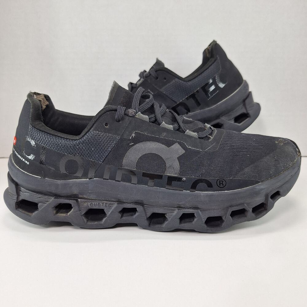 On Cloudmonster Mens Size 11 All Black 61.99025 Athletic Running Shoes Sneakers